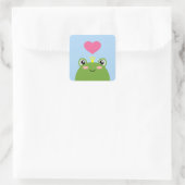 Frog Prince Quadratischer Aufkleber (Tasche)