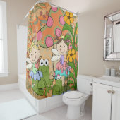 Frog Prince und Prinzessinnen Duschvorhang (Beispiel)