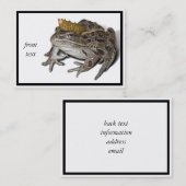 Frog Prince Visitenkarte (Vorne/Hinten)