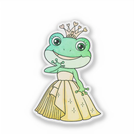 Frog Princess Aufkleber (Vorderseite)