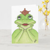 Frog Princess Karte (Gelbe Blume)