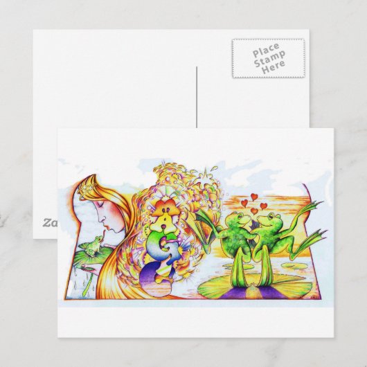 Frog Princess Postkarte (Vorne/Hinten)