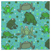 Frog Print Fabric Stoff (Nahaufnahme)