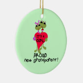 Frog Proud Grandmatt Girl Gifts Keramikornament (Rechts)
