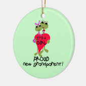 Frog Proud Grandmatt Girl Gifts Keramikornament (Links)