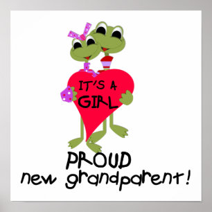 Frog Proud Grandmatt Girl Gifts Poster