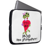 Frog Proud Großeltern von Boy Gifts Laptopschutzhülle (Vorne Rechts)