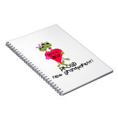 Frog Proud Großeltern von Boy Gifts Notizblock (Rechte Seite)