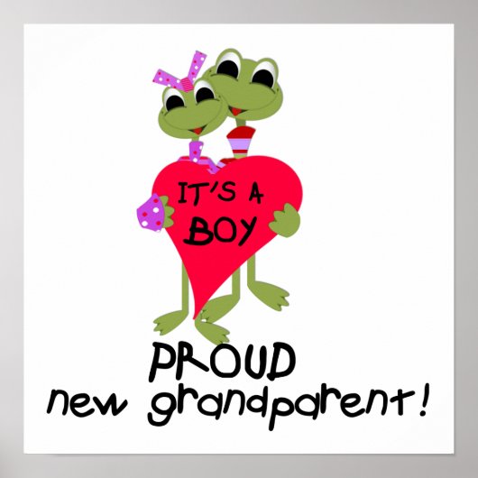 Frog Proud Großeltern von Boy Gifts Poster (Vorne)
