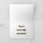 Frog Pun Vatertag Karte (Innenseite)