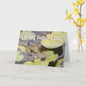 Frog Pun Vatertag Karte (Gelbe Blume)