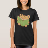 frog reading book T-Shirt (Vorderseite)