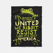 Frog Resist Cute Funny  Fleecedecke (Vorderseite)