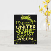 Frog Resist Cute Funny Karte (Gelbe Blume)