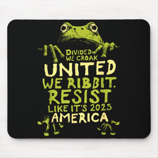 Frog Resist Cute Funny  Mousepad (Vorne)