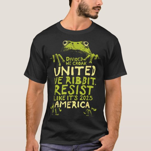 Frog Resist Cute Funny  T-Shirt (Vorderseite)