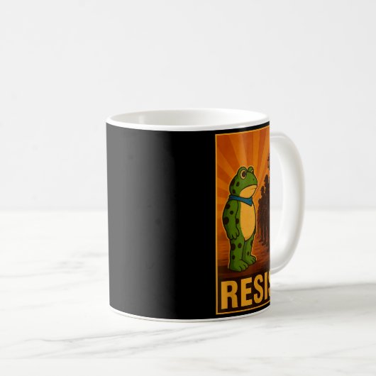 Frog Resist Rtland Frog Protest - Rtland Frog Acti Kaffeetasse (VorderseiteRechts)