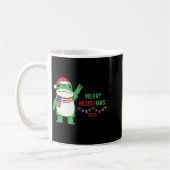 Frog Retro Merry Resistmas Funny Litical Christmas Kaffeetasse (Links)