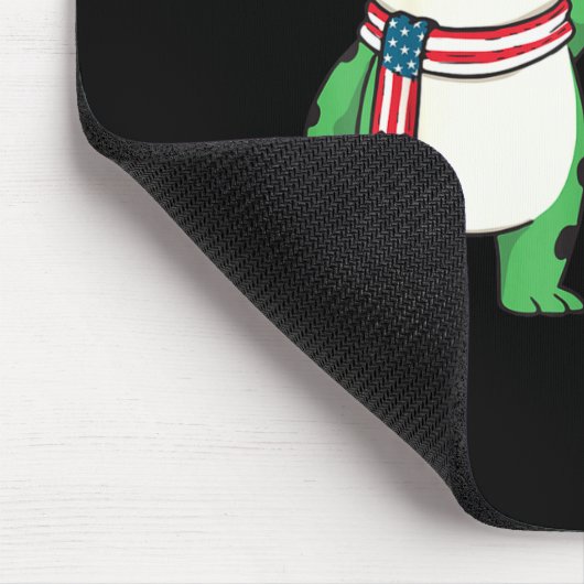 Frog Retro Merry Resistmas Funny Litical Christmas Mousepad (Ecke)