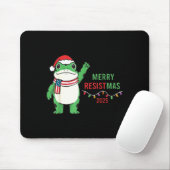 Frog Retro Merry Resistmas Funny Litical Christmas Mousepad (Mit Mouse)