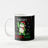 Frog Retro Merry Resistmas Funny Litical Ugly Chri Kaffeetasse (Links)