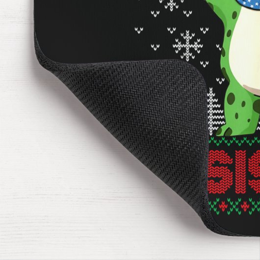 Frog Retro Merry Resistmas Funny Litical Ugly Chri Mousepad (Ecke)