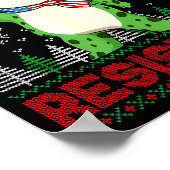 Frog Retro Merry Resistmas Funny Litical Ugly Chri Poster (Ecke)