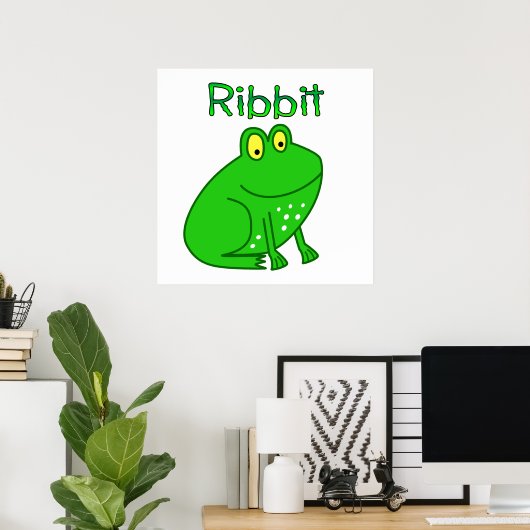 Frog Ribbit Poster (Heimbüro)