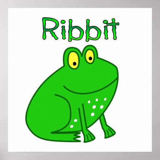 Frog Ribbit Poster (Vorne)