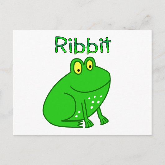 Frog Ribbit Postkarte (Vorderseite)