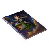 Frog-Riding Crypto Pepecoin Waifu Anime Notebook Notizblock (Rechte Seite)