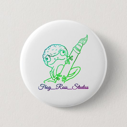 Frog Ross Studios Logo Button/ Button (Vorderseite)