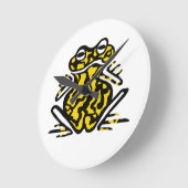 Frog - round clock runde wanduhr (Winkel)