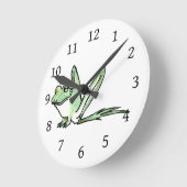 Frog Runde Wanduhr (Winkel)
