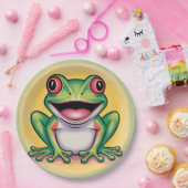 Frog’s Gentle Smile Pappteller (Party)