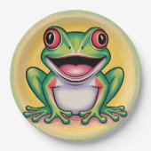 Frog’s Gentle Smile Pappteller (Vorderseite)