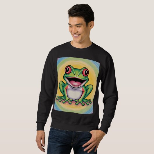 Frog’s Gentle Smile Sweatshirt (Vorne ganz)