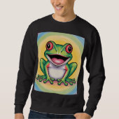 Frog’s Gentle Smile Sweatshirt (Vorderseite)