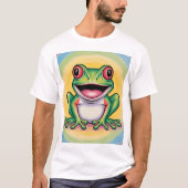Frog’s Gentle Smile T-Shirt (Vorderseite)