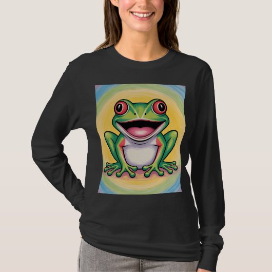 Frog’s Gentle Smile T-Shirt (Vorderseite)