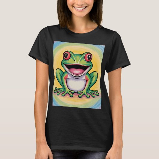 Frog’s Gentle Smile T-Shirt (Vorderseite)