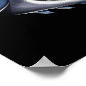 Frog Samurai Ninja Riding Shark Poster (Ecke)