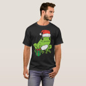 Frog Santa  Animal Christmas Xmas Kids Men Women K T-Shirt (Vorne ganz)