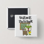 Frog Science Teacher Button (Vorne & Hinten)