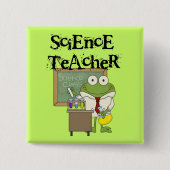 Frog Science Teacher Button (Vorderseite)