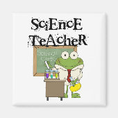 Frog Science Teacher Magnet (Vorne)