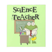 Frog Science Teacher Notizblock (Vorderseite)