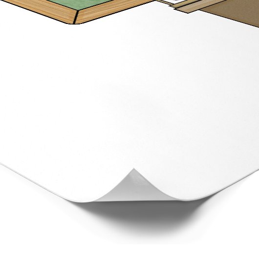 Frog Science Teacher Poster (Ecke)