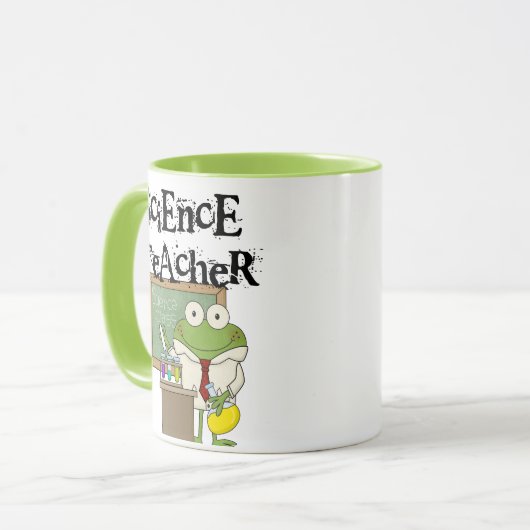 Frog Science Teacher Tasse (Vorderseite Links)