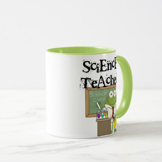 Frog Science Teacher Tasse (VorderseiteRechts)